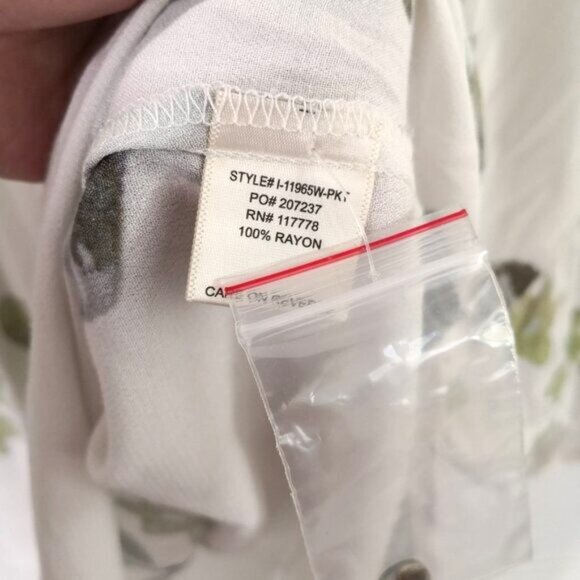 Lovestitch Floral Cross Front Tunic Top Size M/L - Picture 7 of 7